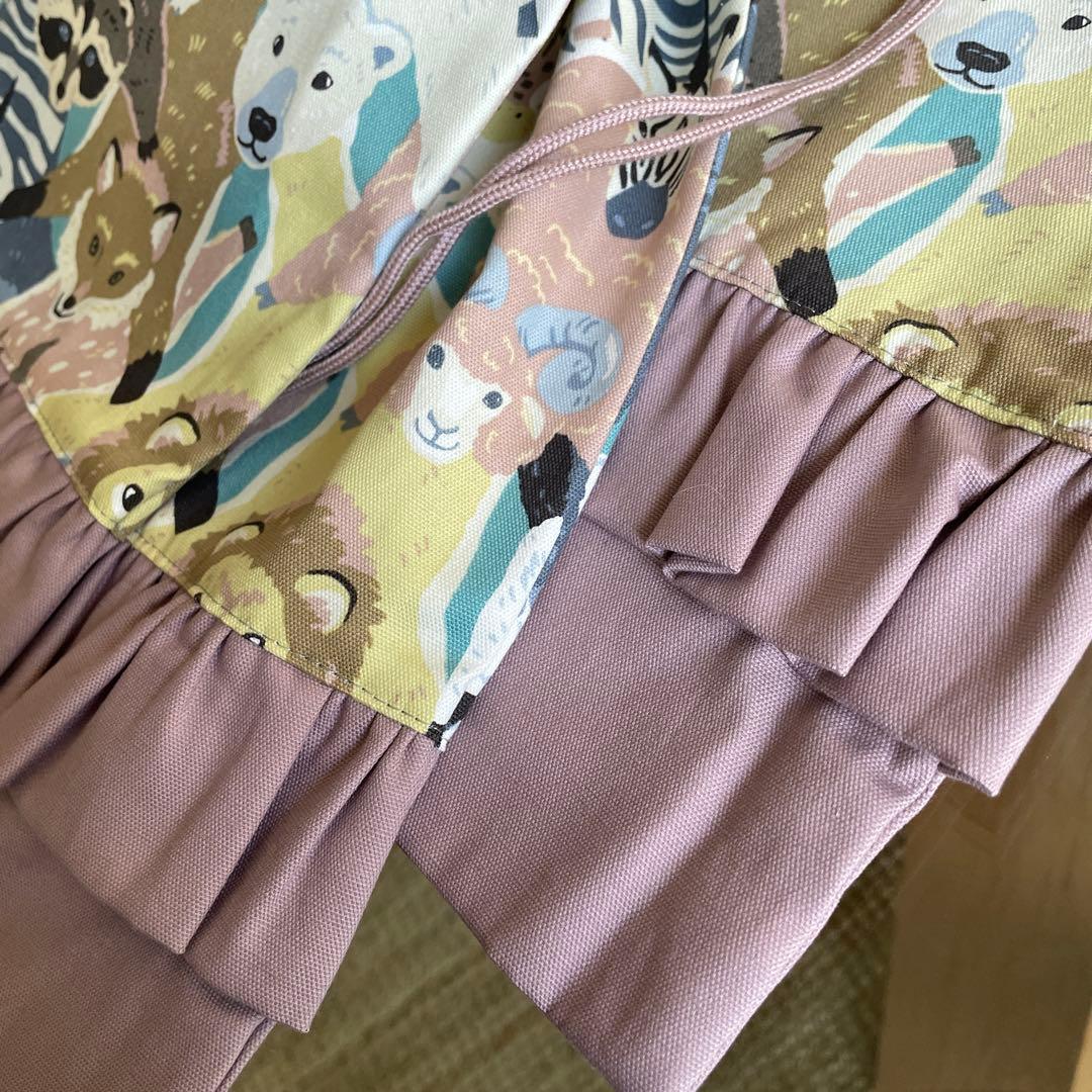 入園　入学セット　アニマル　パンダ　クマ　フリル　レッスンバッグ