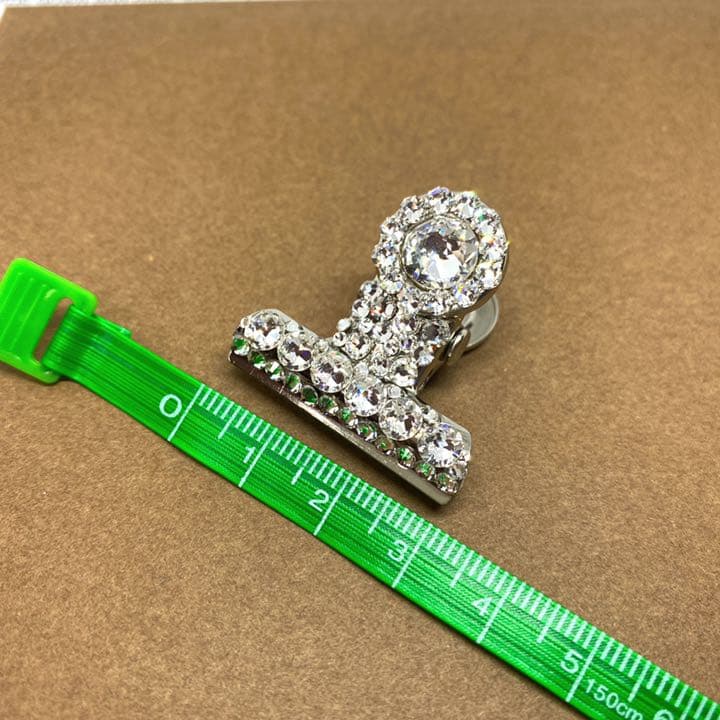 ゴージャス　デコクリップ　大♡中♡小　3点セット　たっぷりスワロフスキー