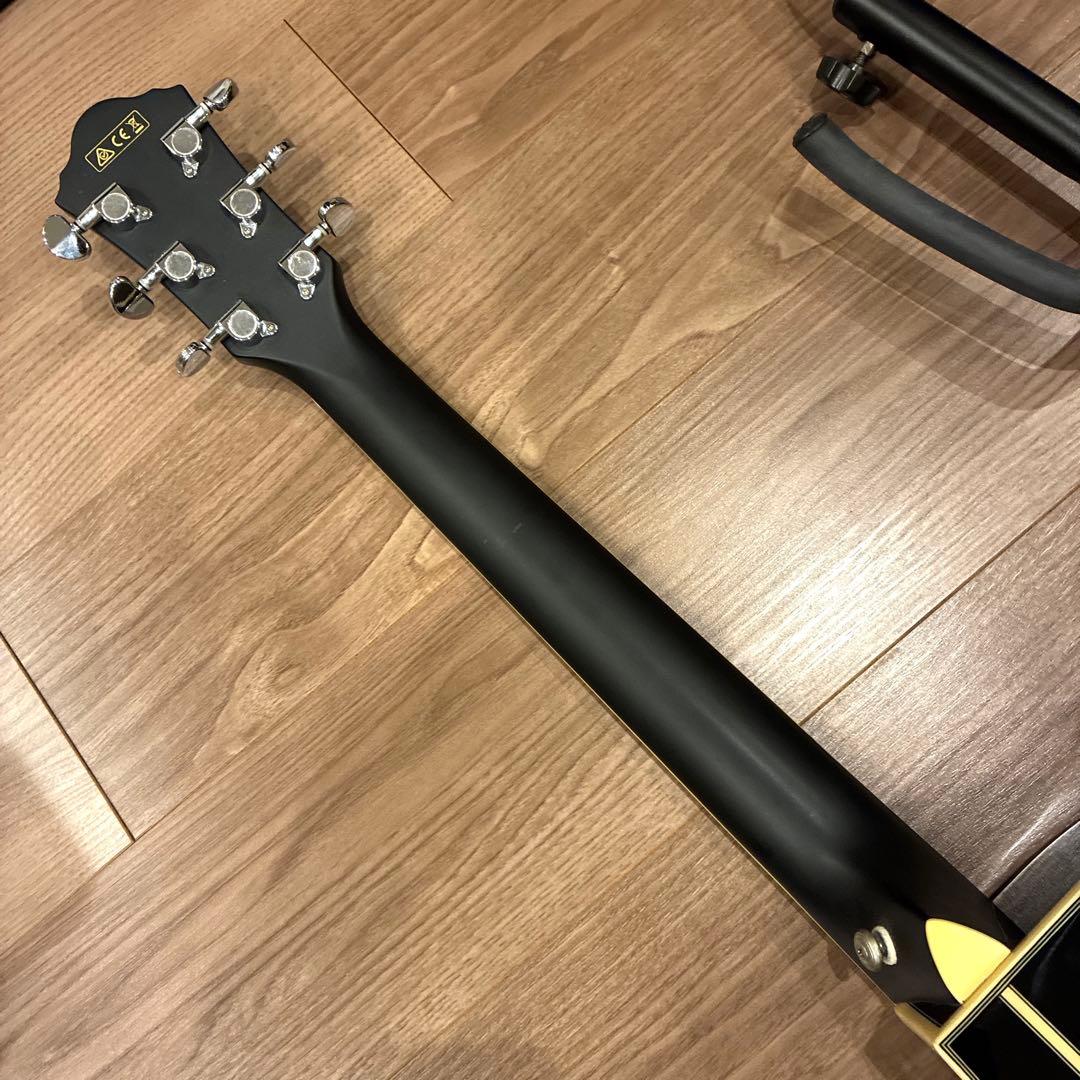 美品 Ibanez アイバニーズ エレアコ AEG10II 黒 ギター おまけ付