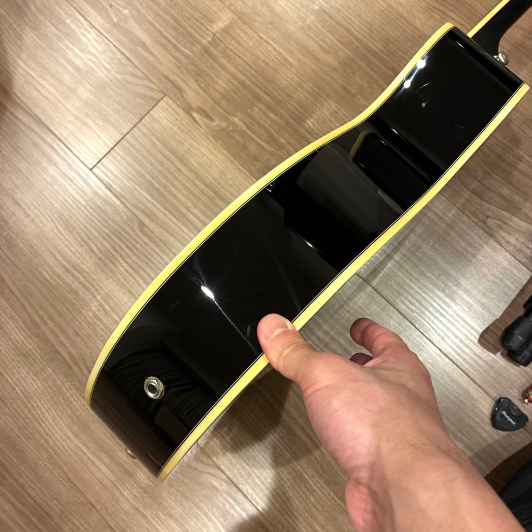 美品 Ibanez アイバニーズ エレアコ AEG10II 黒 ギター おまけ付