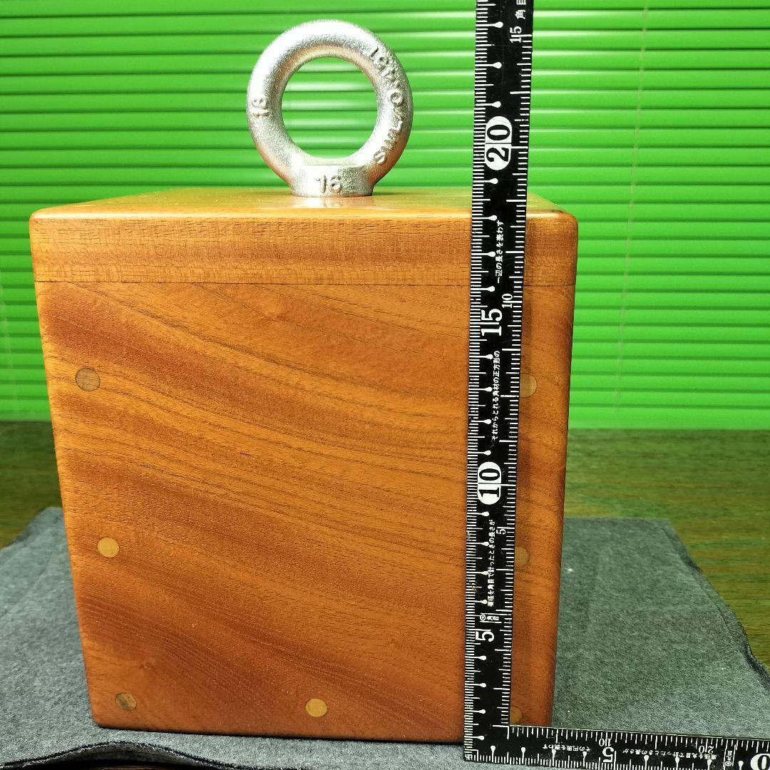 ①9650g16✕14✕18cm【密度2.3】聖なる心の重し欅のハイブリッド文鎮