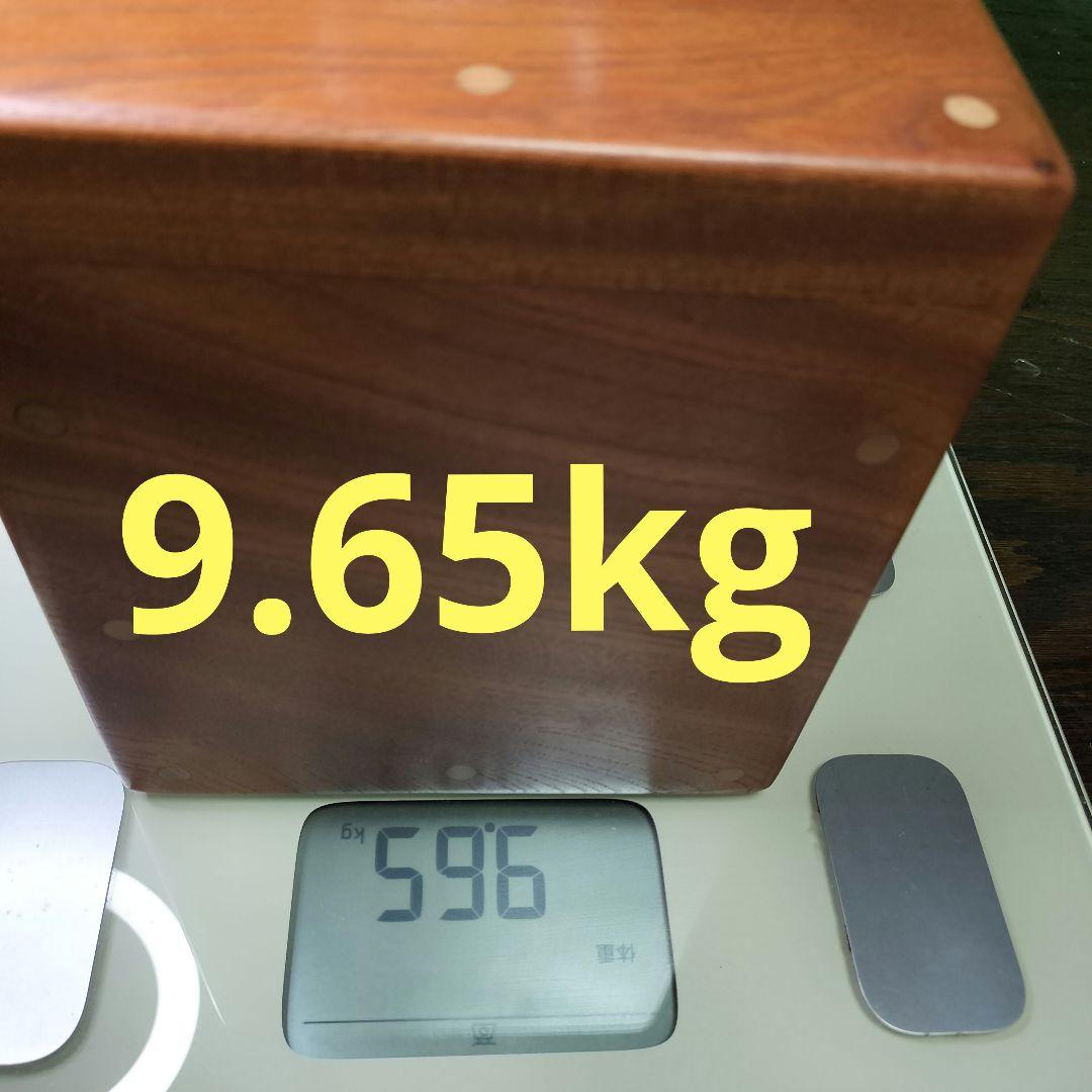 ①9650g16✕14✕18cm【密度2.3】聖なる心の重し欅のハイブリッド文鎮