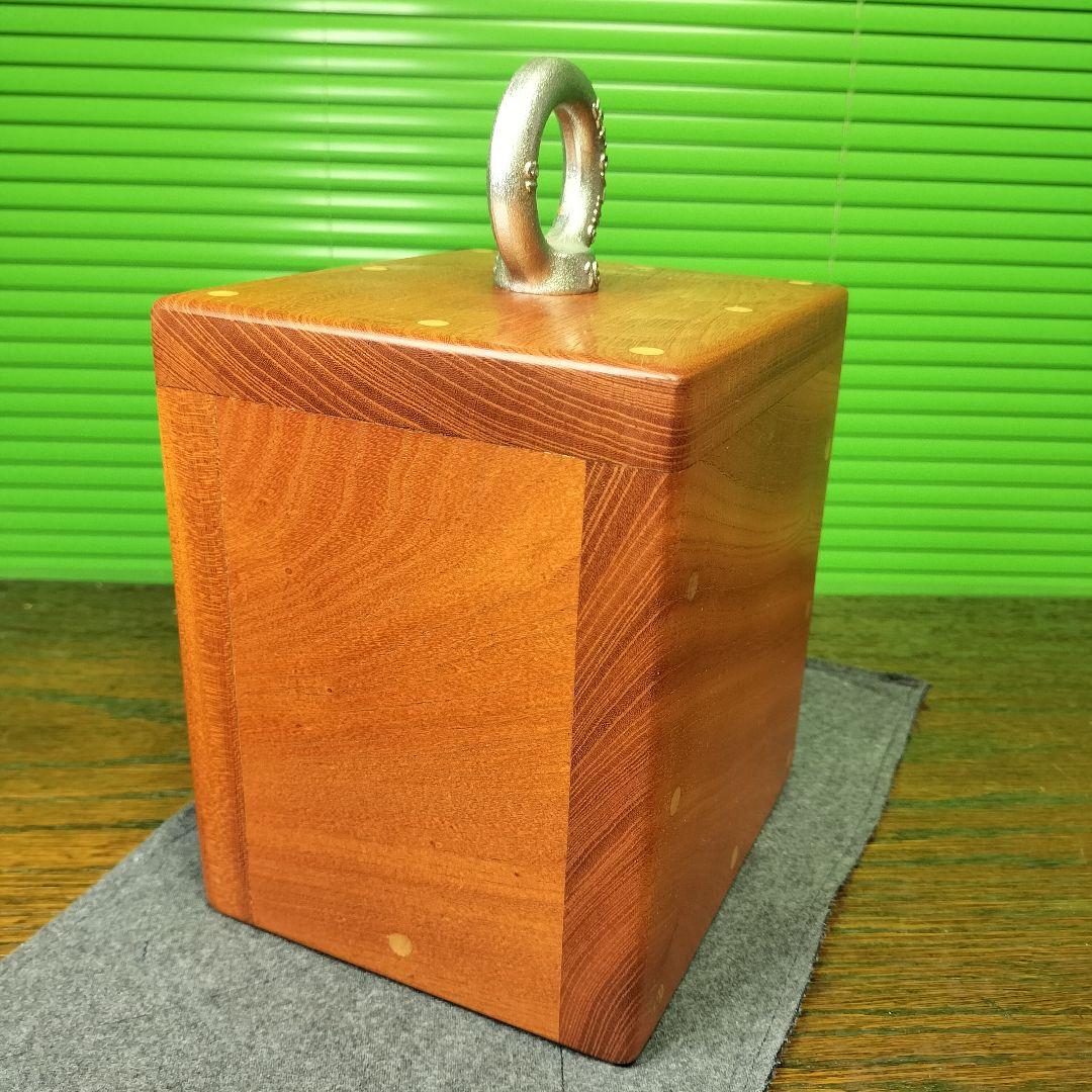 ①9650g16✕14✕18cm【密度2.3】聖なる心の重し欅のハイブリッド文鎮