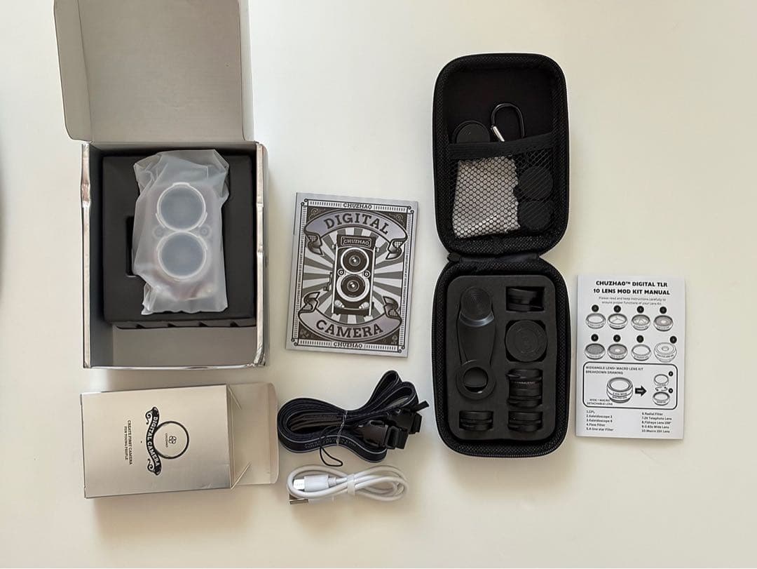 【値下げ】CHUZHAO 二眼レフカメラ レッド