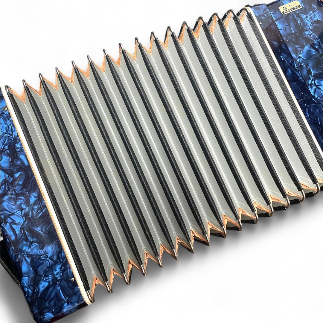 【動作確認済】Tombo アコーディオン No.211 ケース&ストラップ付き