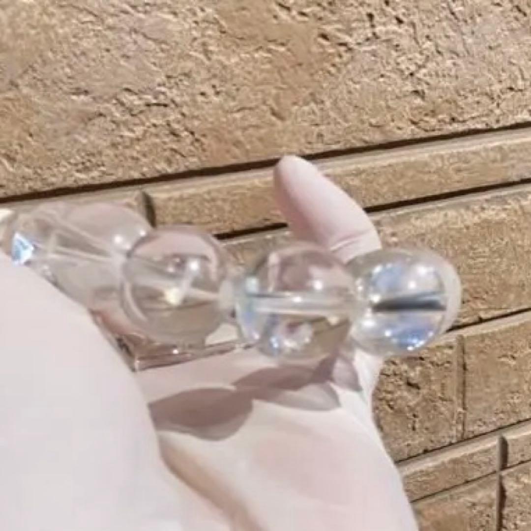 アイリスクォーツ（レインボー水晶）ブレスレット 天然石 大玉 水晶　高品質　極上