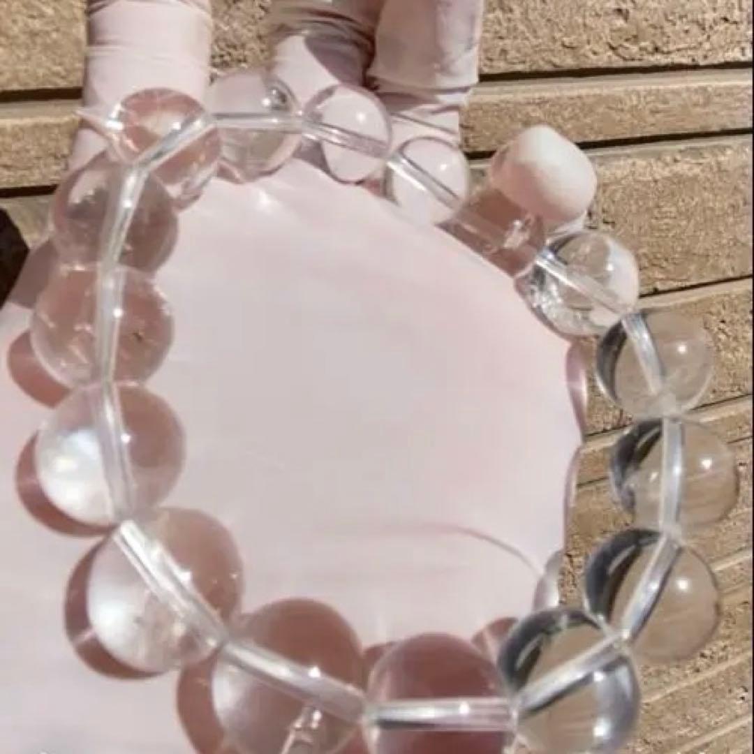 アイリスクォーツ（レインボー水晶）ブレスレット 天然石 大玉 水晶　高品質　極上