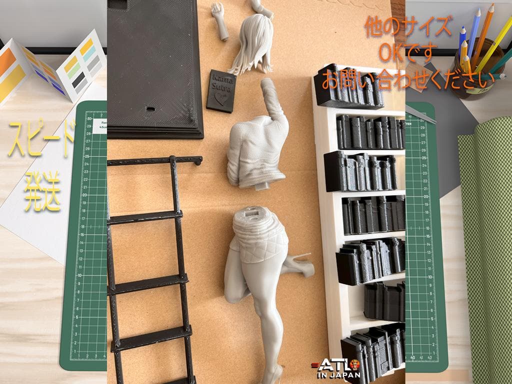 1/8スケール 3Dプリント ガレージキット 美少女フィギュア Library
