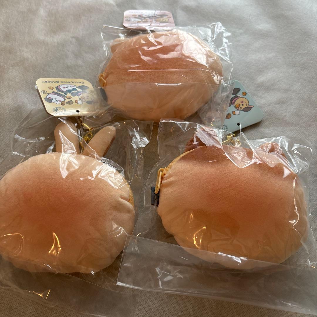 ちいかわ ベーカリー パンみたいなおかお ポーチ 全3種セット