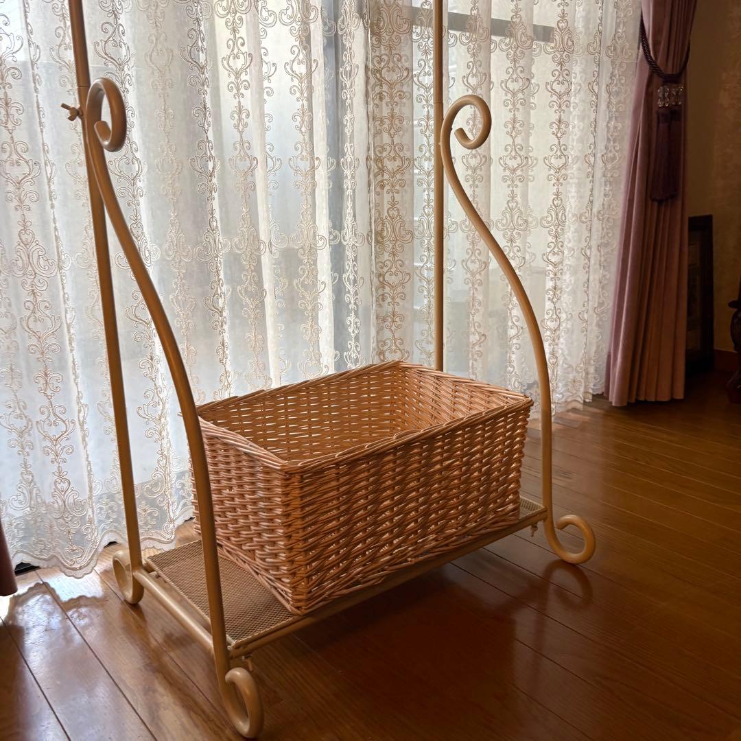 アイアン ハンガーラック 白