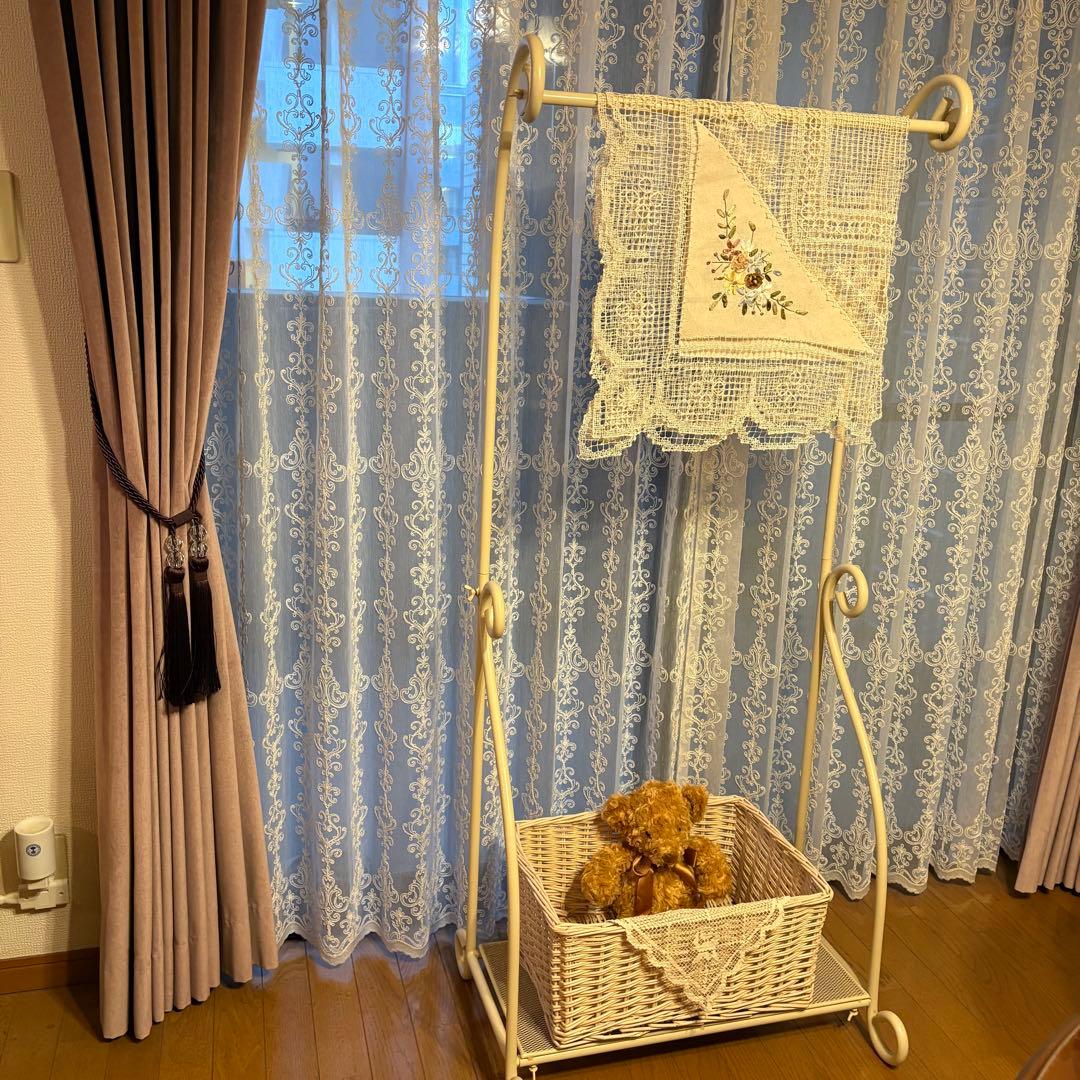 アイアン ハンガーラック 白