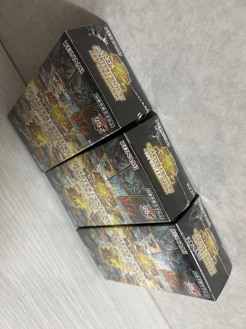 遊戯王 シュリンク付き 未開封 3BOX アートコレクション クォーター