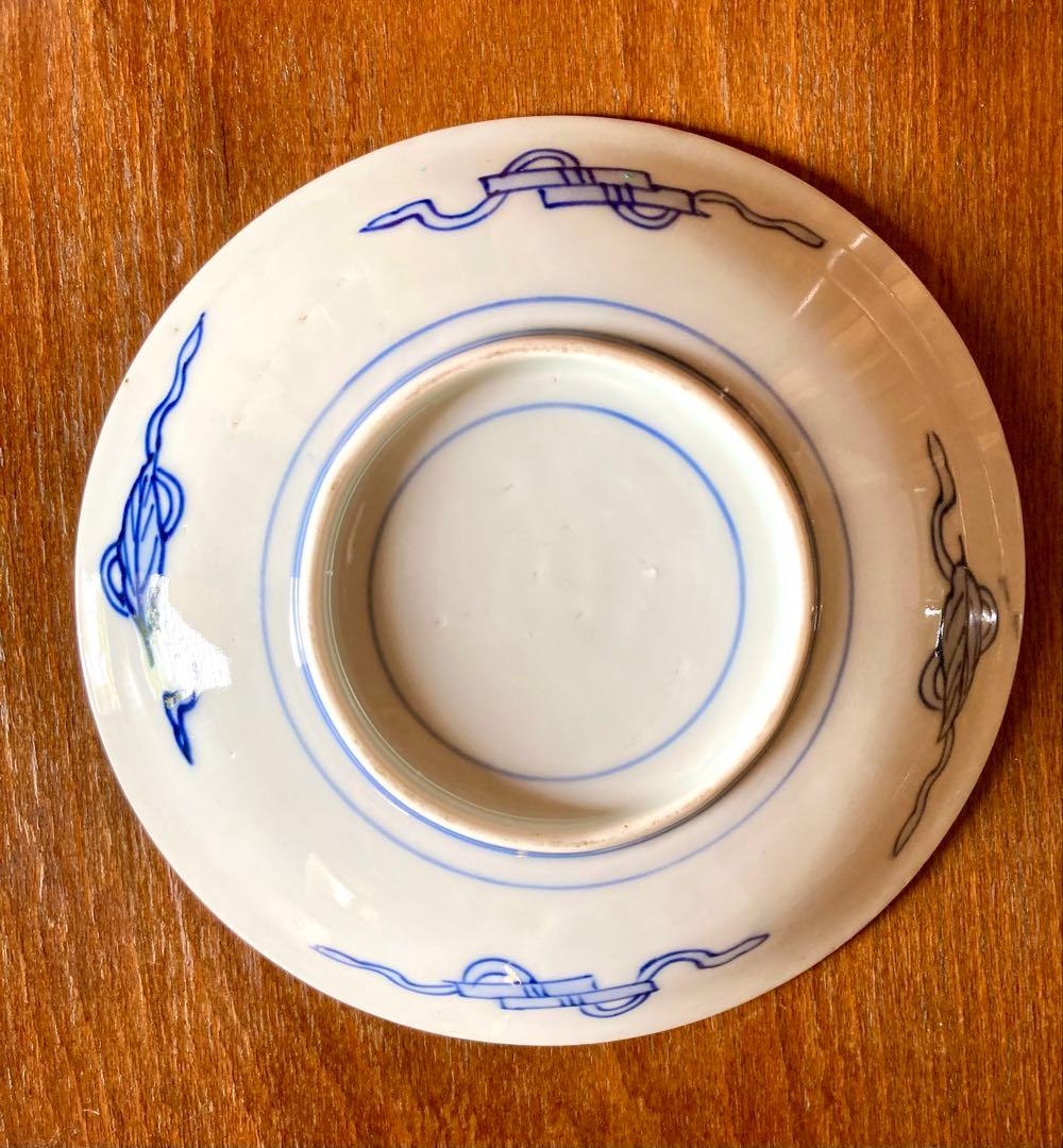 a 古伊万里　色絵　金彩　皿　21.5cm 骨董　アンティーク