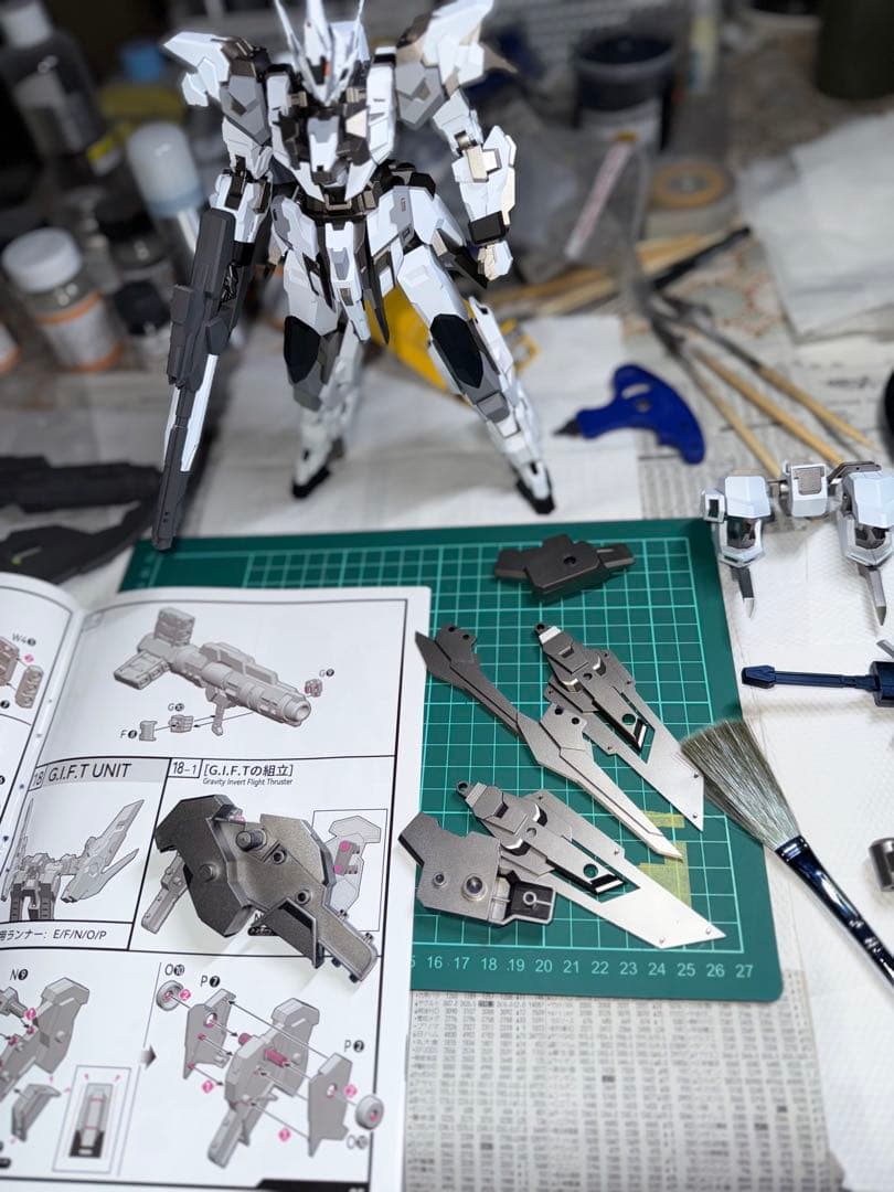 完成品　海外製　1/100 エストエイル　妖精の羽衣　MG SNAA 無限新星