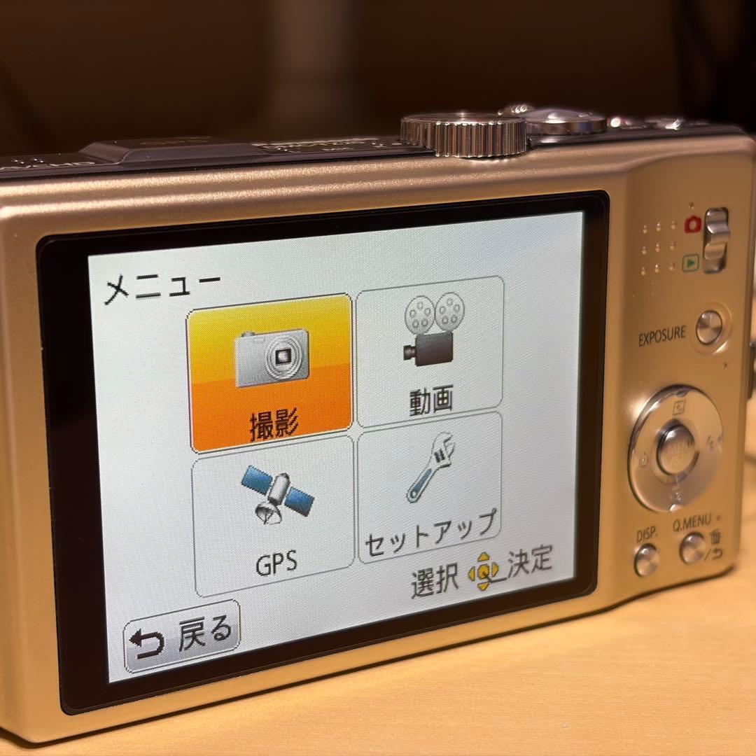 Panasonic DMC-TZ20 コンパクトデジタルカメラ　ゴールド