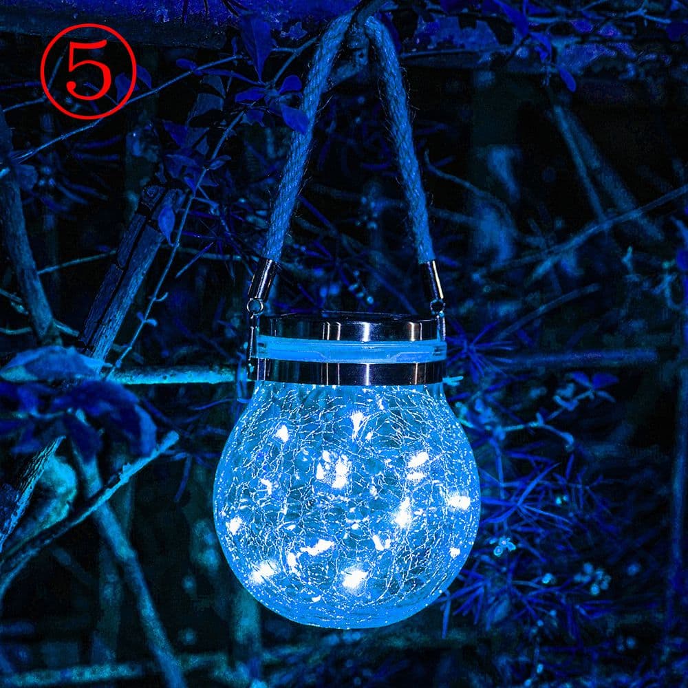 2個セット ソーラーランタン 自動消灯 LED