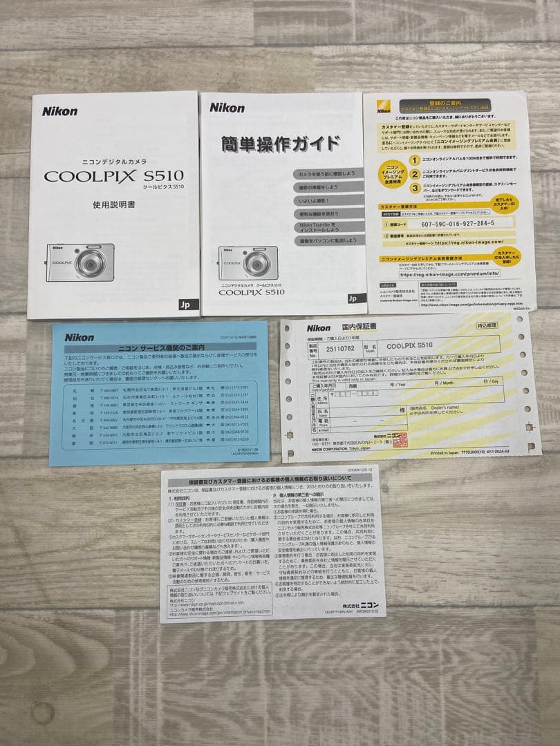 ニコン COOLPIX S510 コンパクトデジタルカメラ シルバー