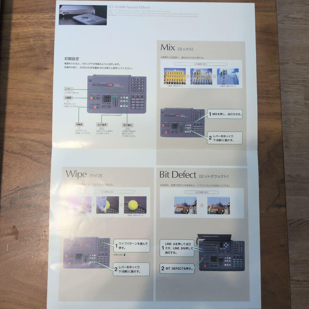 レア品　SONY DIGITAL SEG XV-D1000 ソニー　説明書付き