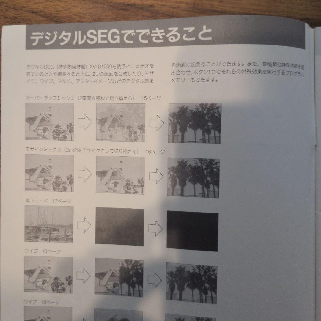 レア品　SONY DIGITAL SEG XV-D1000 ソニー　説明書付き