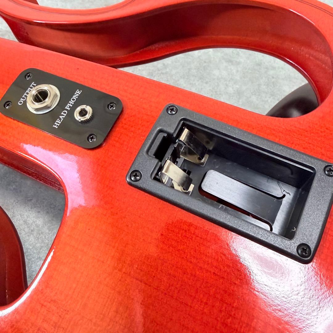 【初心者おすすめ】カルロジョルダーノ EV-202 エレキバイオリン 赤 弦楽器