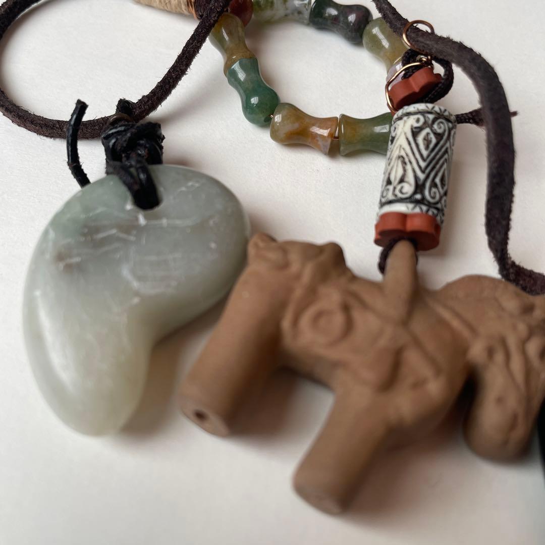 妻の作った　古物のガーランド　古墳時代末期のイメージ