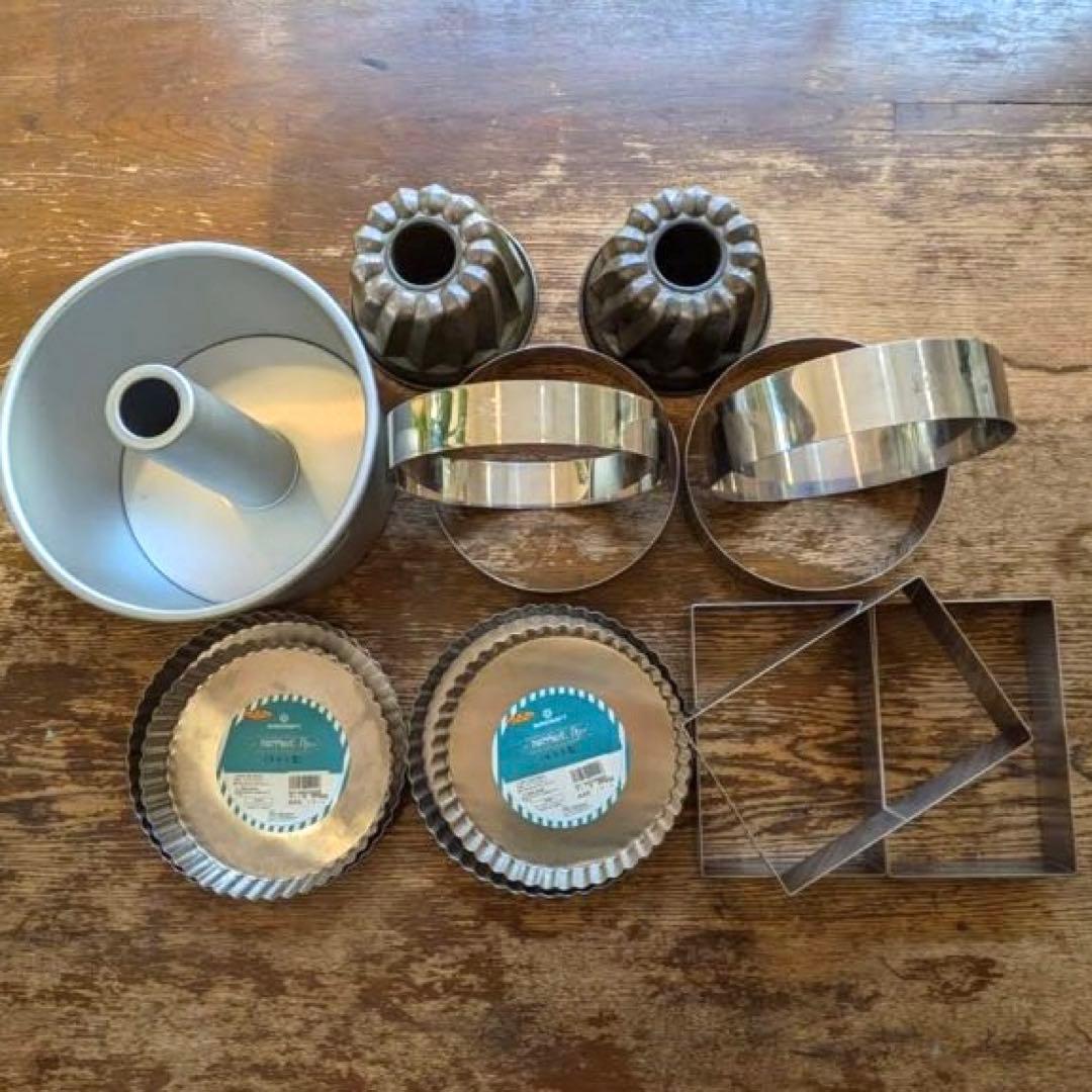 ケーキ型（クグロフ、タルト、セルクル）14点セット