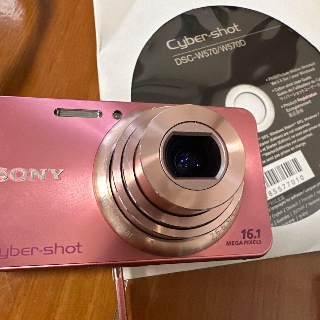 SONYサイバーショット Cybershot DSC-W570 デジカメ　ピンク