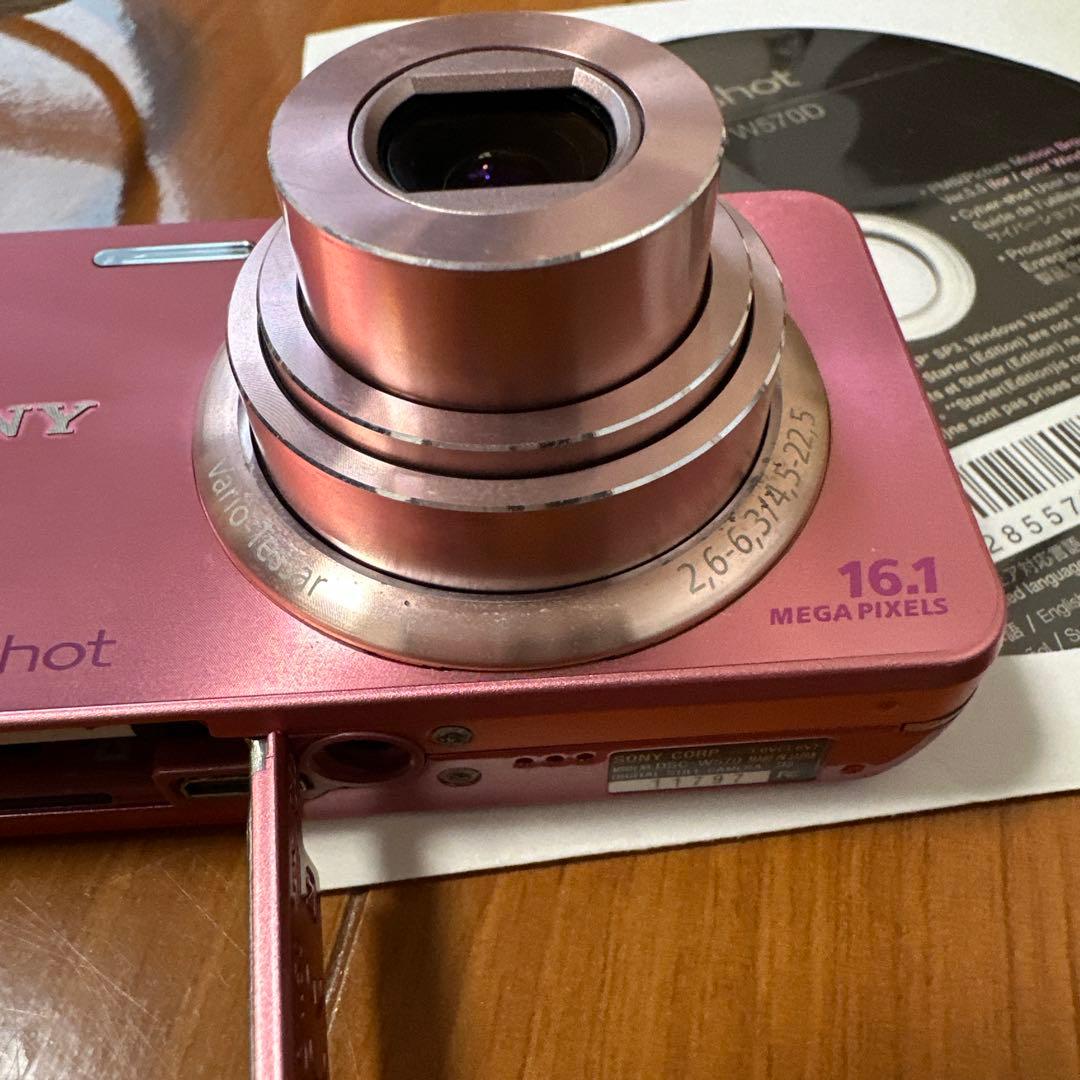 SONYサイバーショット Cybershot DSC-W570 デジカメ　ピンク