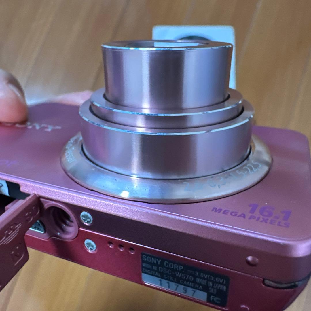 SONYサイバーショット Cybershot DSC-W570 デジカメ　ピンク