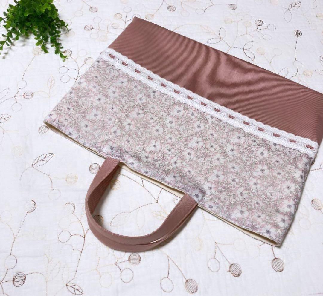 リバティ　絵本バッグ　お着替え袋　シューズ袋　3点セット　メイモリス ピンク