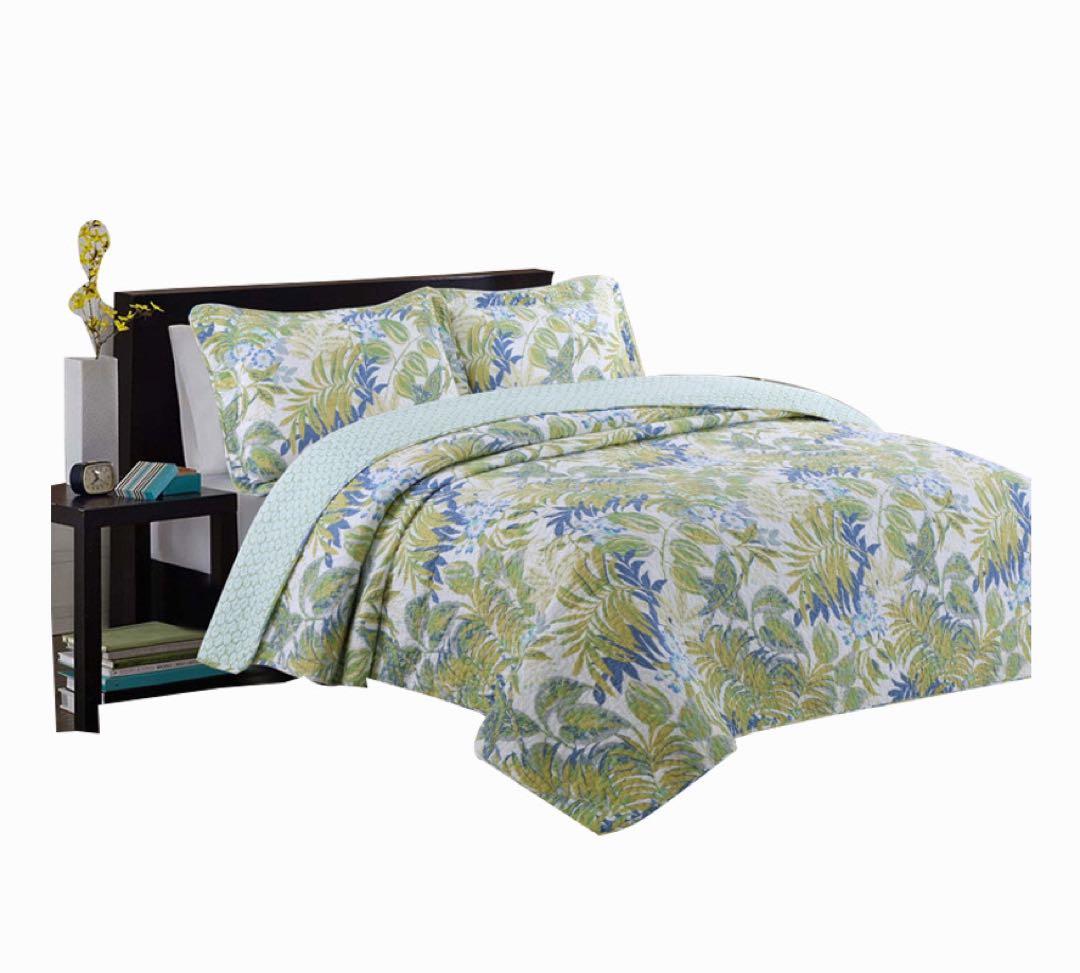 キルトベッドカバー3点セット綿マルチカバー キルティング 805