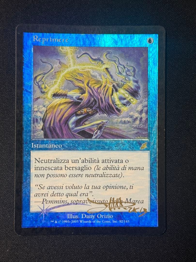 ＭＴＧ　もみ消し　スカージ　旧枠　イタリア語　foil 2枚　サインド