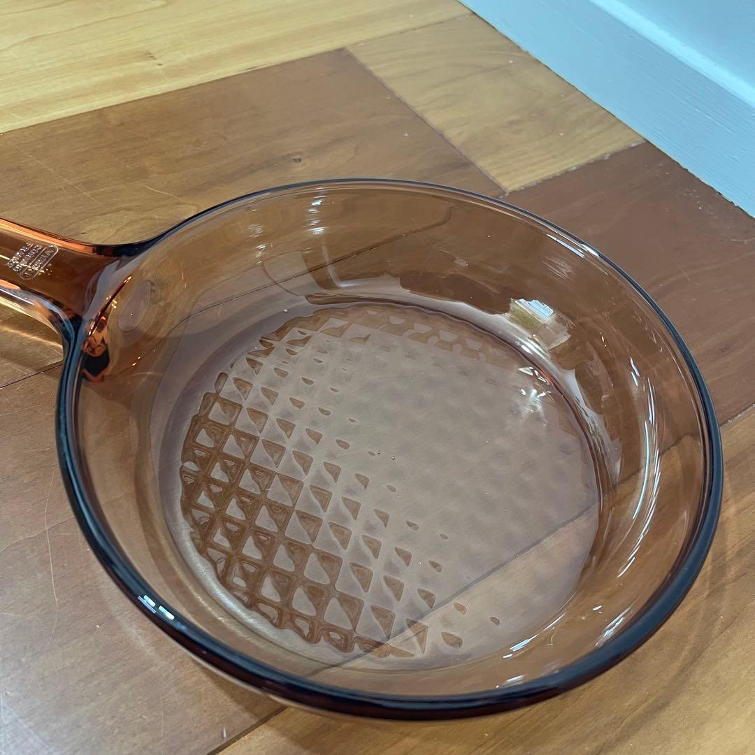 ビジョンVISION　超耐熱ガラス　両手鍋　蓋兼グラタン皿　フライパン　3セット