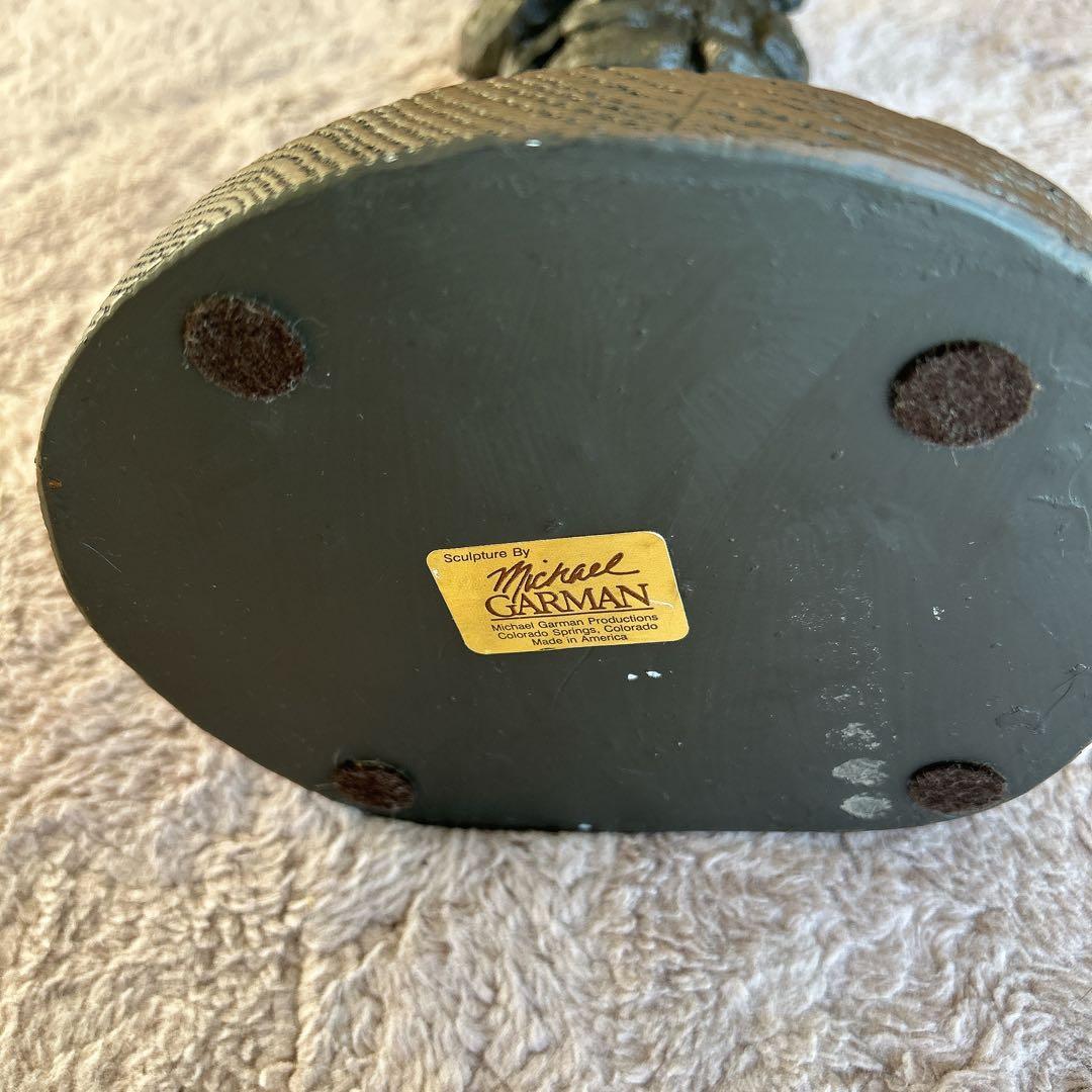 彫刻家 マイケルガーマン氏作 アンティーク彫刻　アメリカンインテリア 小隊軍曹