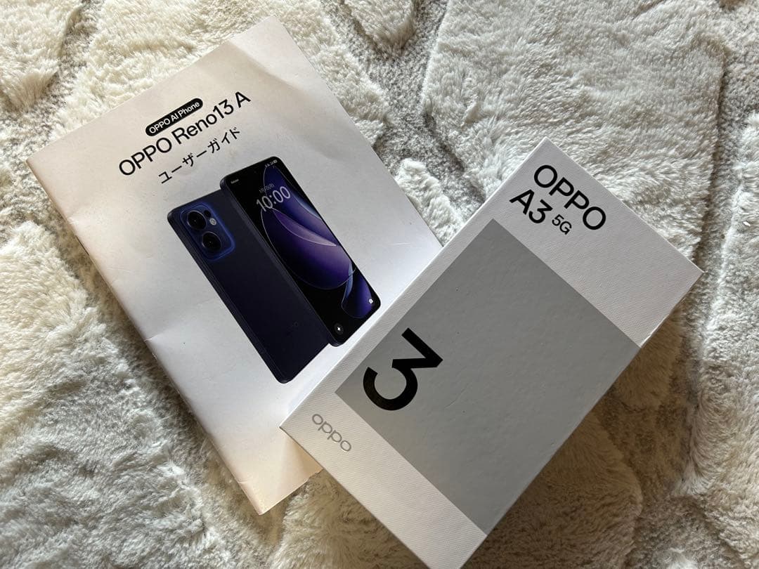 OPPO A3 SIMフリー 本体 美品 初期化済み