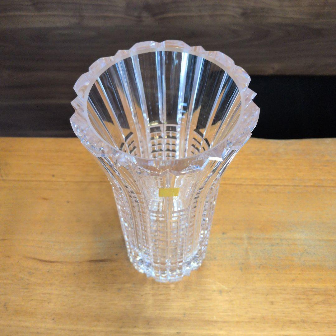 【新品未使用】KAGAMI CRYSTAL 定価77000円 花瓶　大型