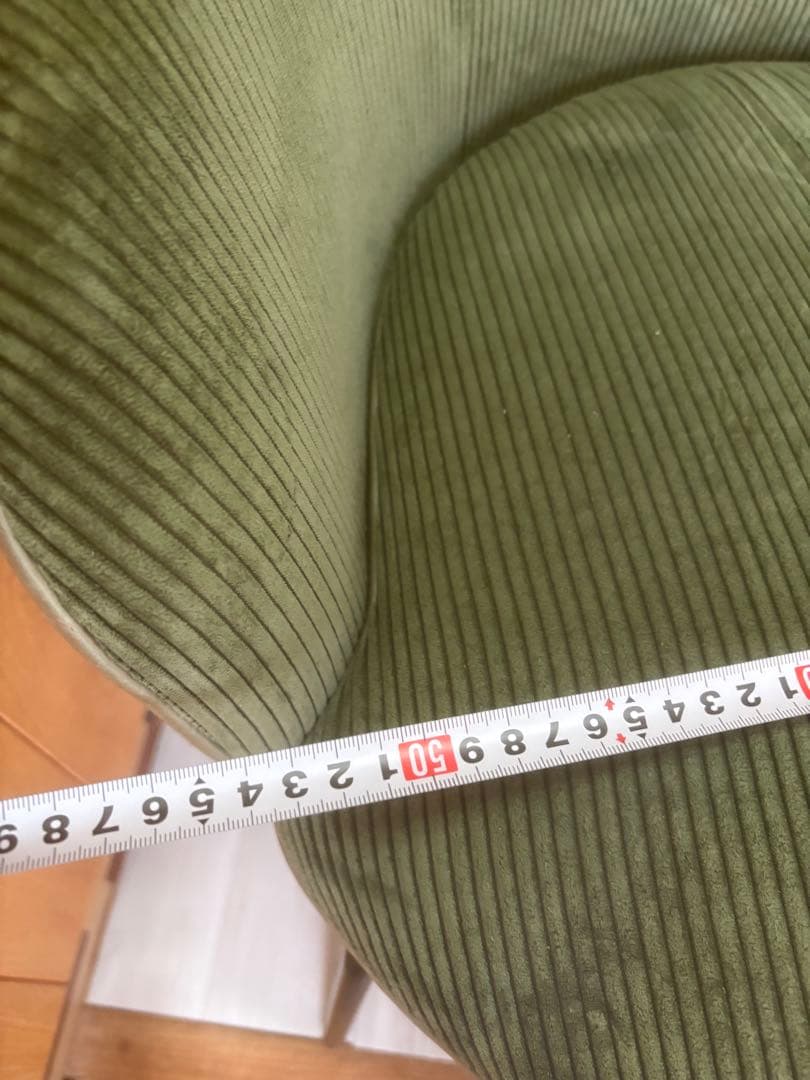 グリーン系 円形シート 椅子　1人用ソファ