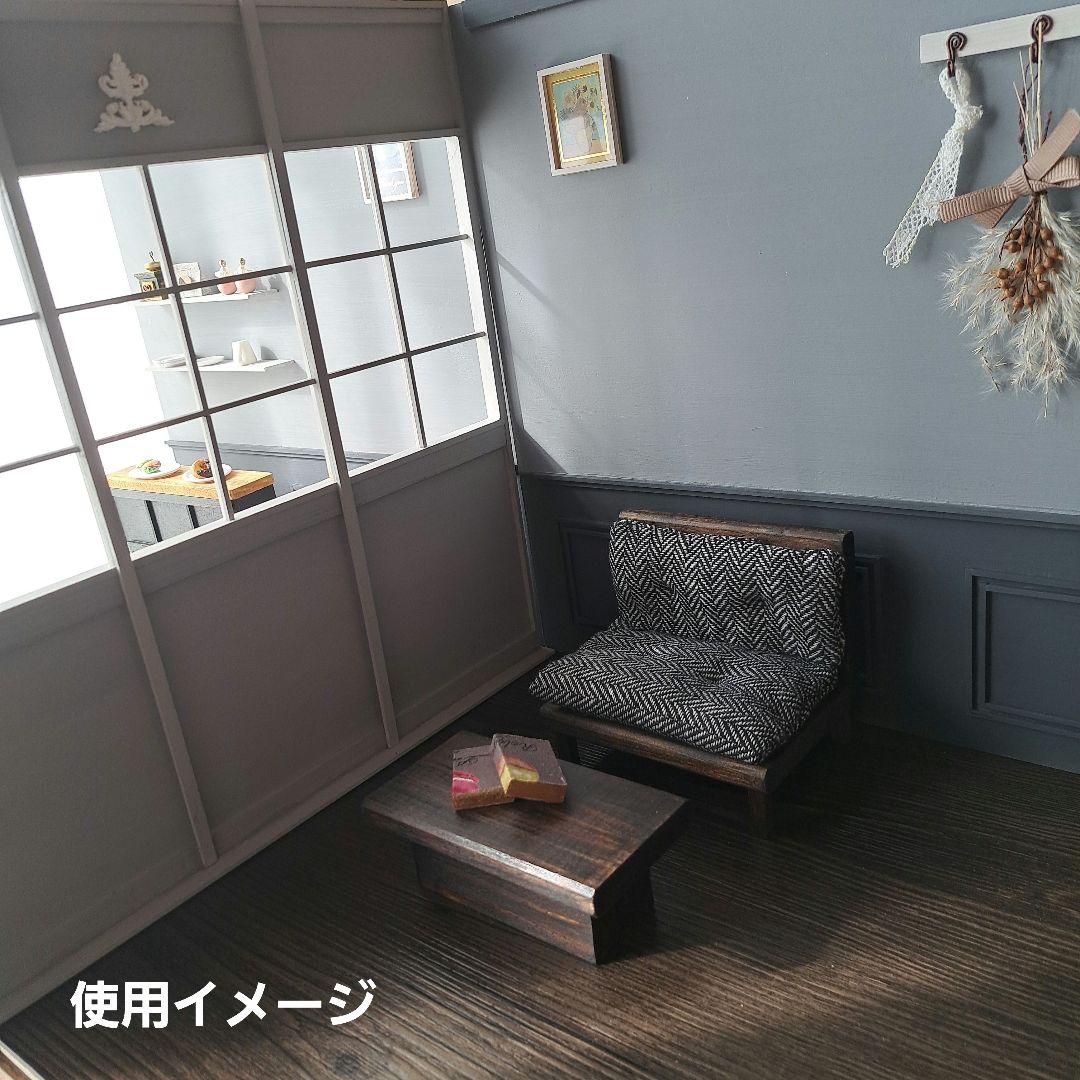 186 ミニチュア リバーシブル 背景ボード 自立式 ドールハウス