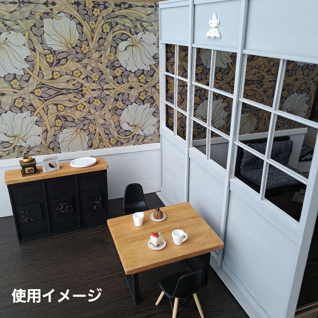 186 ミニチュア リバーシブル 背景ボード 自立式 ドールハウス
