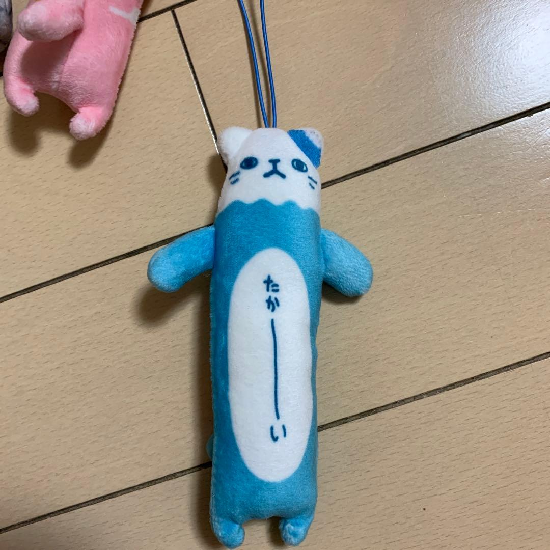 のびねこ　マスコット　ストラップ　6個セット
