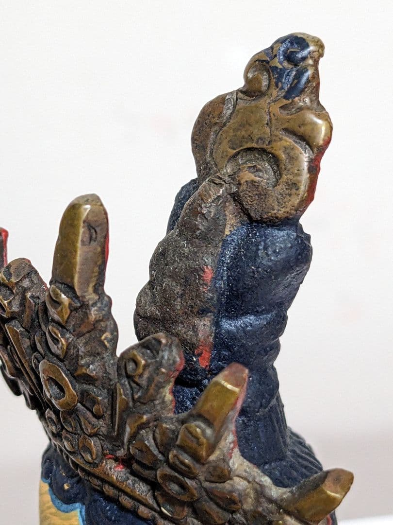 ♦チベット仏教 観音菩薩坐像 中国 古美術品 古玩 仏教美術 仏像 唐金 骨董品