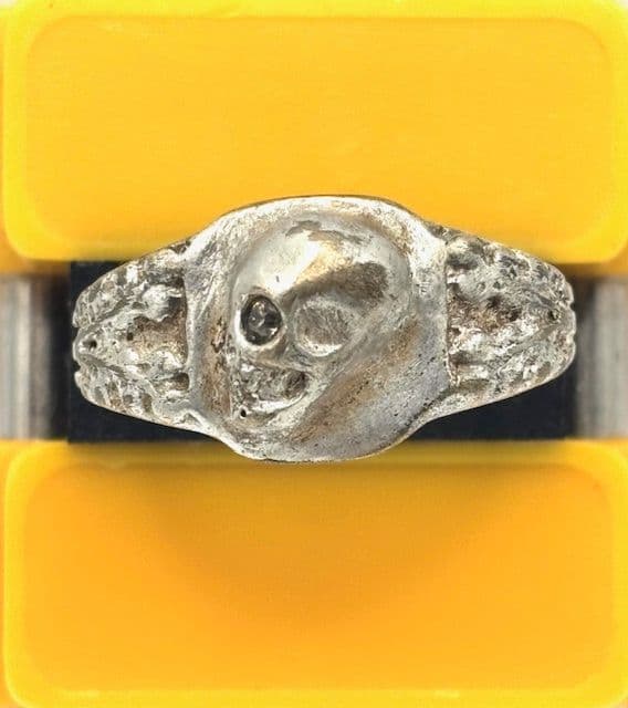 1941’s～★ドイツ国防軍陸軍★Skull Ring★シルバー鍍金