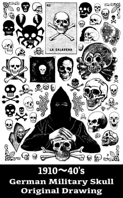 1941’s～★ドイツ国防軍陸軍★Skull Ring★シルバー鍍金