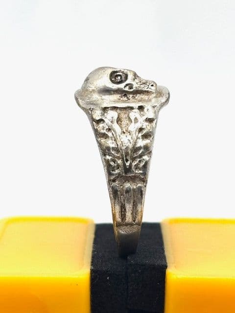 1941’s～★ドイツ国防軍陸軍★Skull Ring★シルバー鍍金