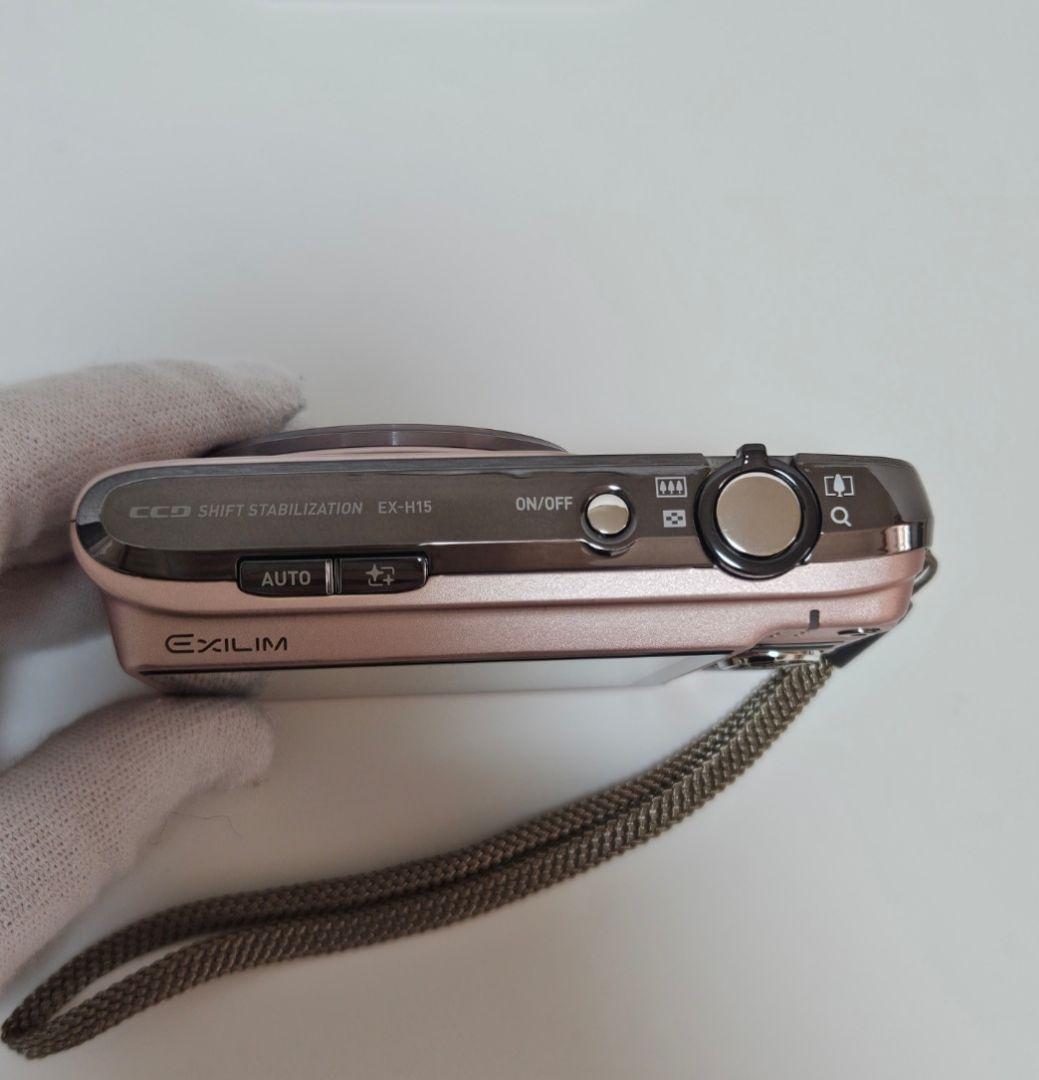 極美品✨CASIO EXILIM EX-H15 スマホ転送 ピンク カメラ
