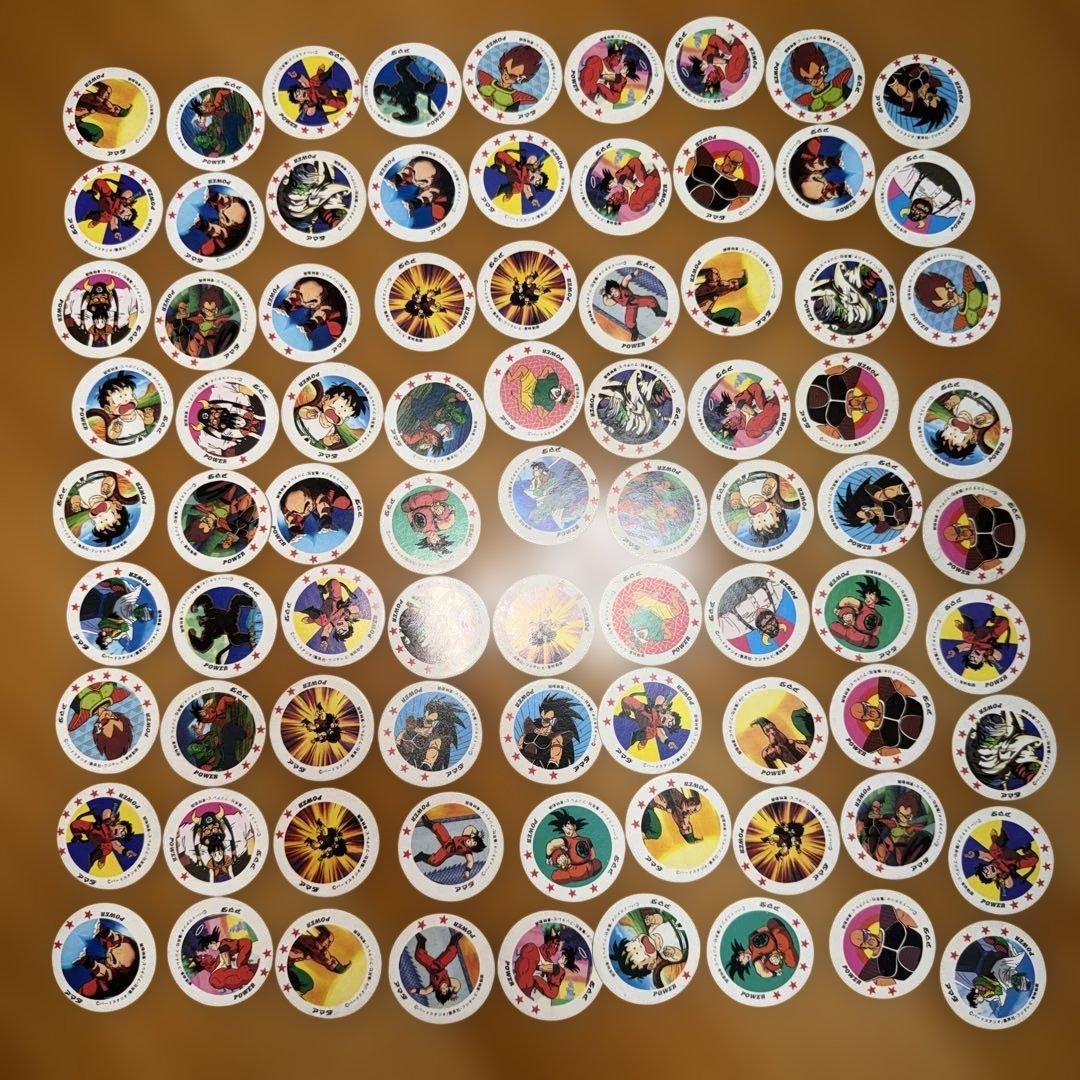 「昭和レトロ」アマダ　ドラゴンボールZ 丸めんこまとめ売り153枚