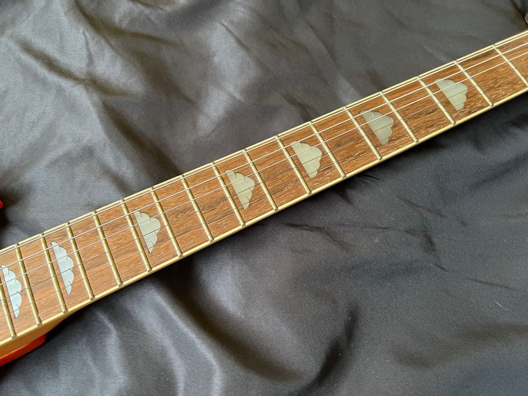 激レア　junoモッキンバード hide エレキギター オレンジ　ケース付