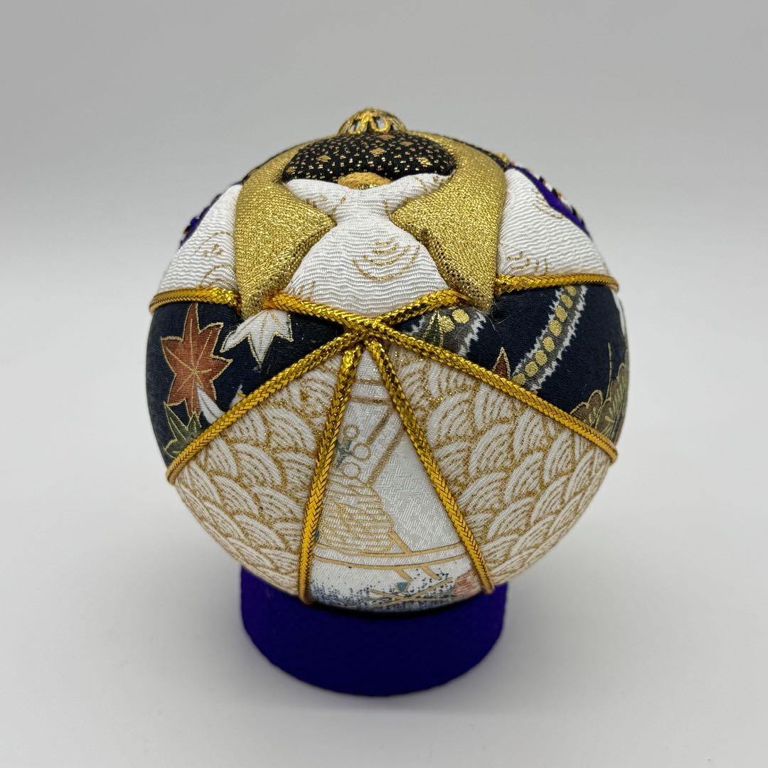 木目込みまり　兜柄10センチ玉008