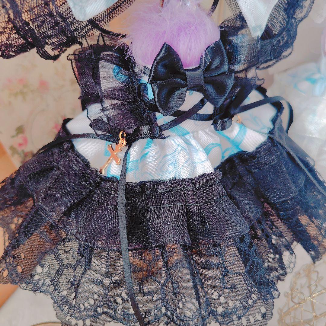 【色違いコーデ】　リボン　ドレス　１２cm　ぬい服 いつぬい