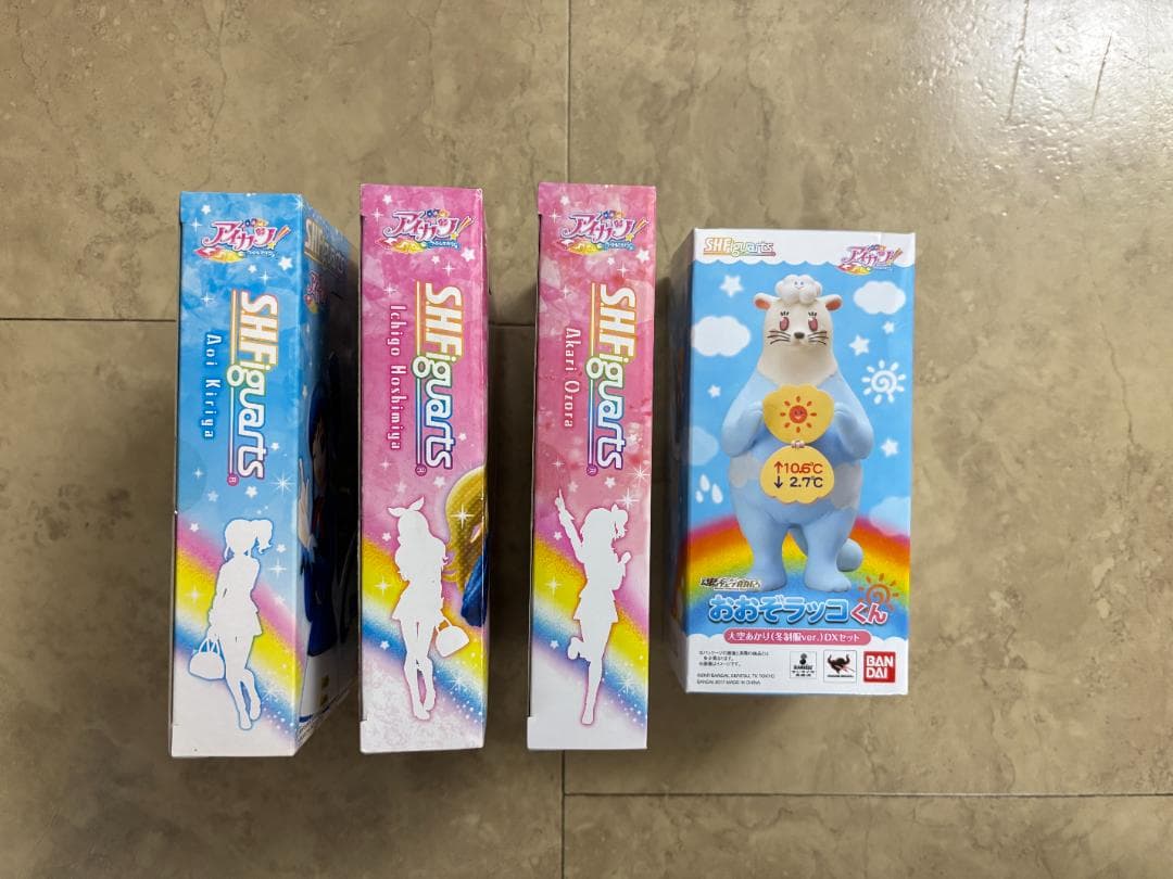 アイカツ！ S.H.Figuartsフィギュア３種 カード2枚付き＋CD
